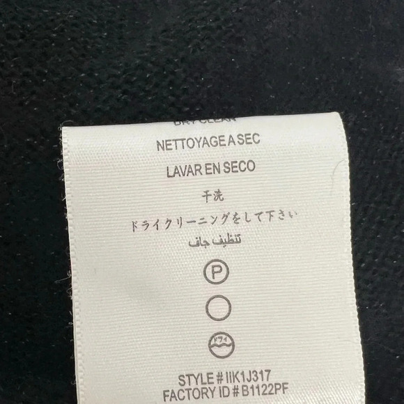 BCBG MAXAZRIA Batwing V-neck Sweater Black metallic Knit Size S NEW - Picture 10 of 11